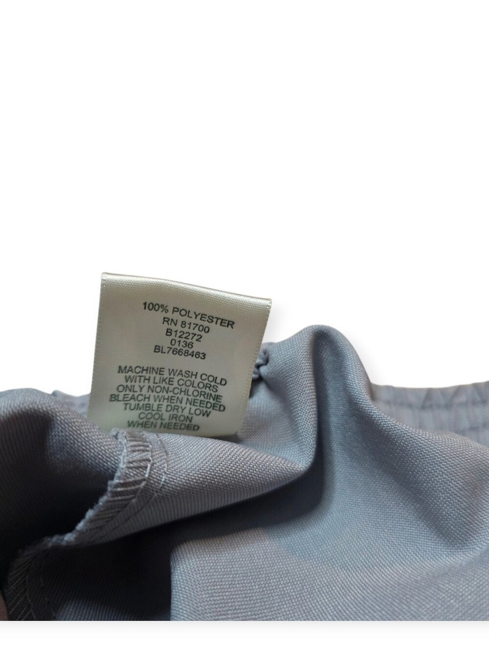 Blair Pull On Pants Gray Petite 20P Elastic Waist Straight Leg - Picture 4 of 6
